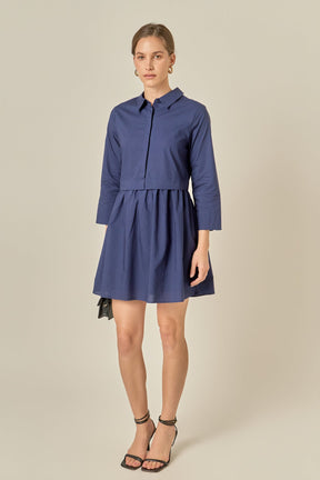 ENGLISH FACTORY - Mini Shirt Dress - DRESSES available at Objectrare