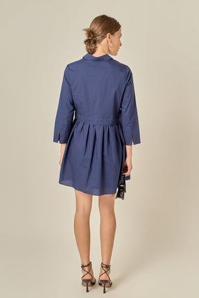 ENGLISH FACTORY - Mini Shirt Dress - DRESSES available at Objectrare