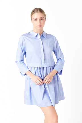 ENGLISH FACTORY - Mini Shirt Dress - DRESSES available at Objectrare