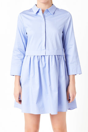 ENGLISH FACTORY - Mini Shirt Dress - DRESSES available at Objectrare