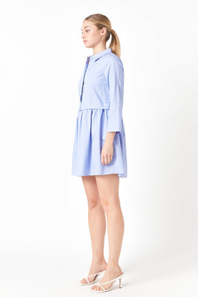 ENGLISH FACTORY - Mini Shirt Dress - DRESSES available at Objectrare