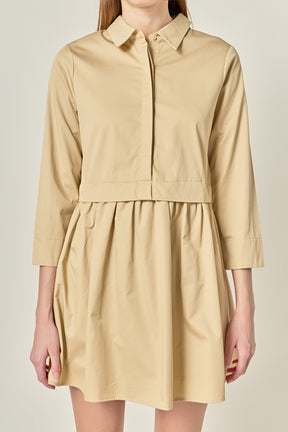 ENGLISH FACTORY - Mini Shirt Dress - DRESSES available at Objectrare