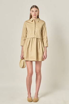 ENGLISH FACTORY - Mini Shirt Dress - DRESSES available at Objectrare
