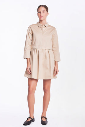 ENGLISH FACTORY - Mini Shirt Dress - DRESSES available at Objectrare