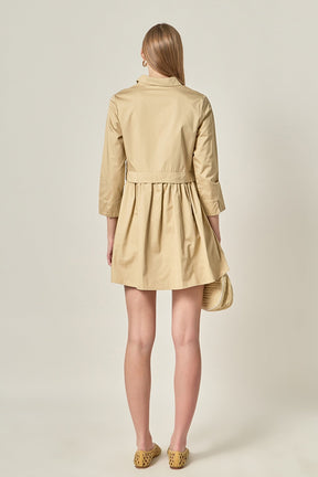 ENGLISH FACTORY - Mini Shirt Dress - DRESSES available at Objectrare