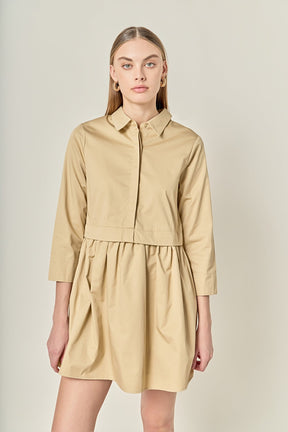 ENGLISH FACTORY - Mini Shirt Dress - DRESSES available at Objectrare