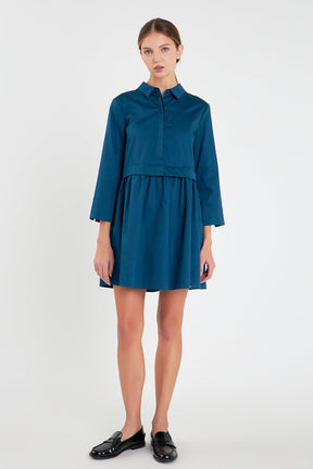 ENGLISH FACTORY - Mini Shirt Dress - DRESSES available at Objectrare