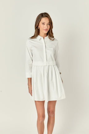 ENGLISH FACTORY - Mini Shirt Dress - DRESSES available at Objectrare