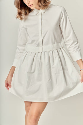 ENGLISH FACTORY - Mini Shirt Dress - DRESSES available at Objectrare