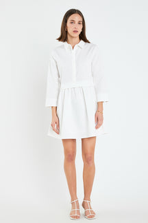 ENGLISH FACTORY - Mini Shirt Dress - DRESSES available at Objectrare