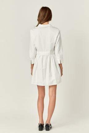 ENGLISH FACTORY - English Factory - Mini Shirt Dress - DRESSES available at Objectrare