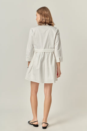 ENGLISH FACTORY - Mini Shirt Dress - DRESSES available at Objectrare