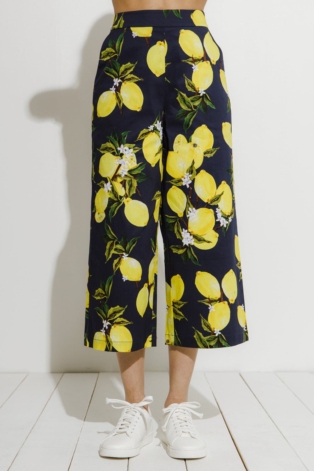 ENGLISH FACTORY - English Factory - Lemon Print Pants - PANTS available at Objectrare