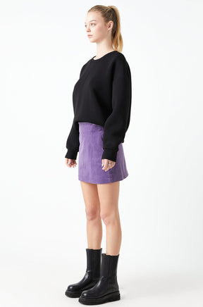 GREY LAB - Corduroy Mini Skirt - SKIRTS available at Objectrare
