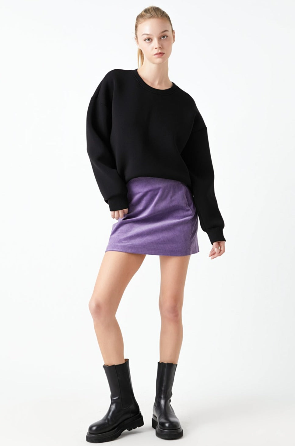 GREY LAB - Grey Lab - Corduroy Mini Skirt - SKIRTS available at Objectrare