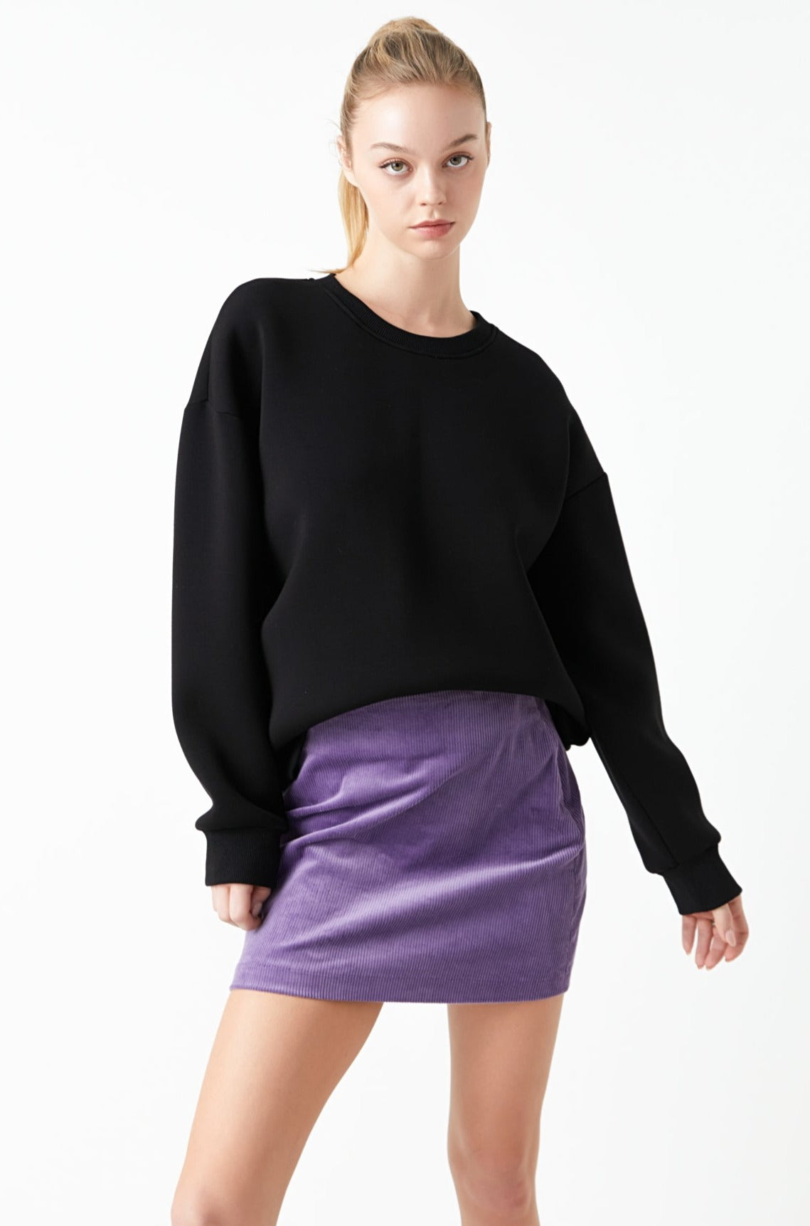 GREY LAB - Corduroy Mini Skirt - SKIRTS available at Objectrare