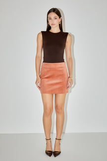 GREY LAB - Corduroy Mini Skirt - SKIRTS available at Objectrare