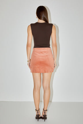 GREY LAB - Corduroy Mini Skirt - SKIRTS available at Objectrare