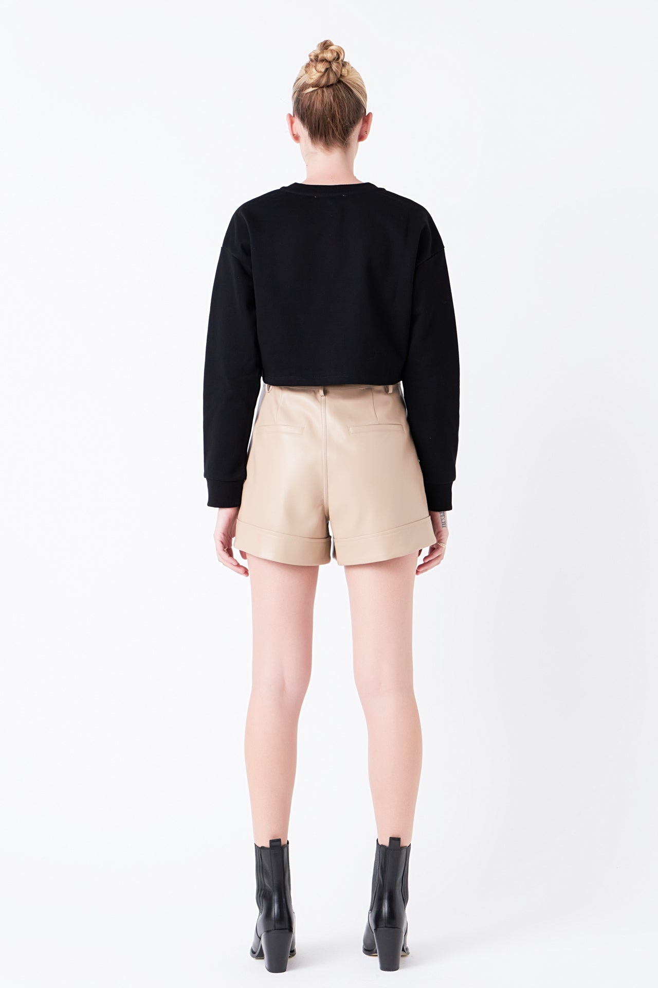 GREY LAB - Pockets Detail Cropped Sweatshirt - HOODIES & SWEATSHIRTS available at Objectrare