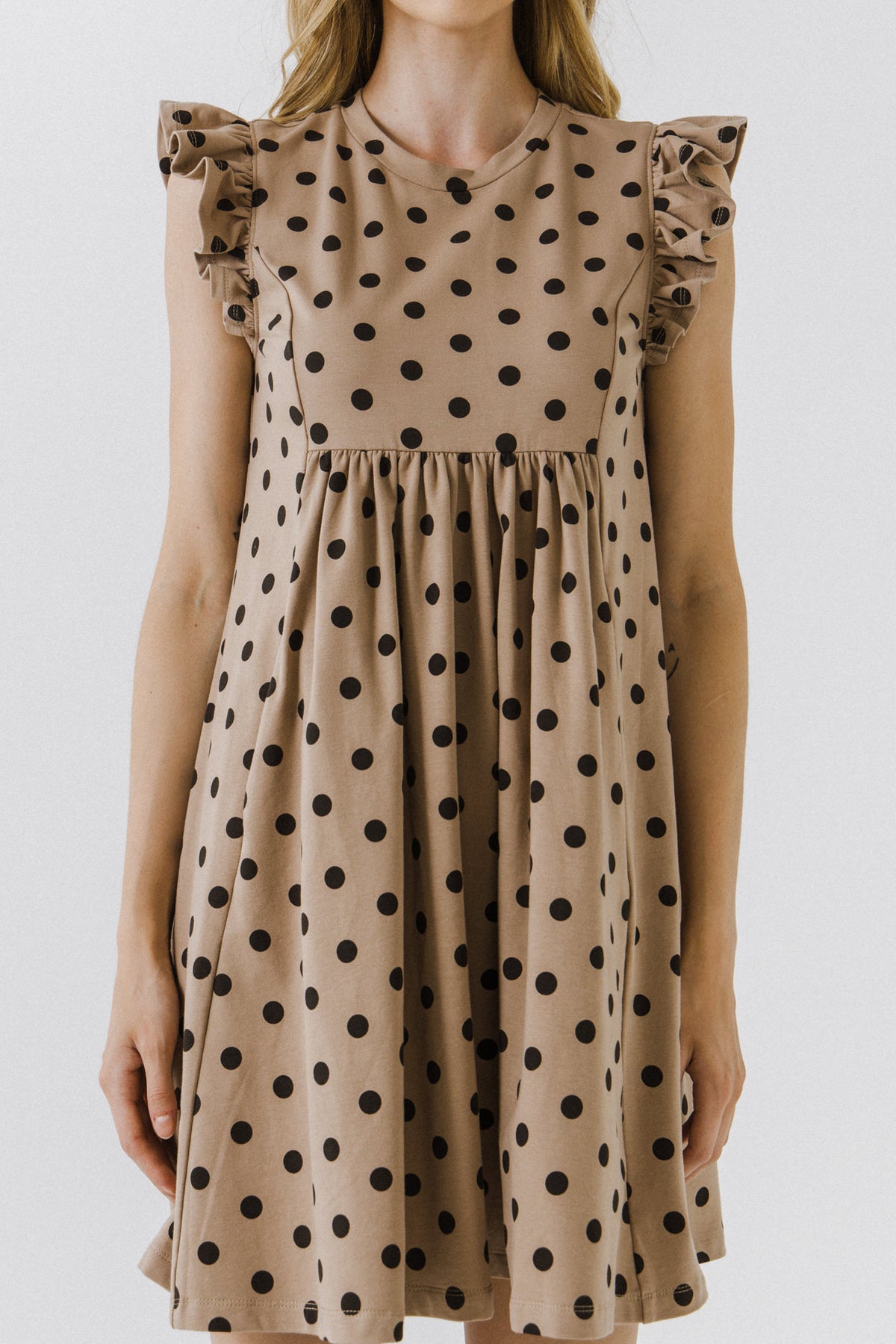 ENGLISH FACTORY - English Factory - Polka dot Babydoll Mini Dress - DRESSES available at Objectrare