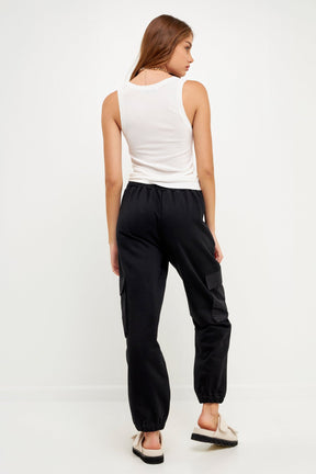 GREY LAB - Pockets Detail Loungewear Pants - PANTS available at Objectrare