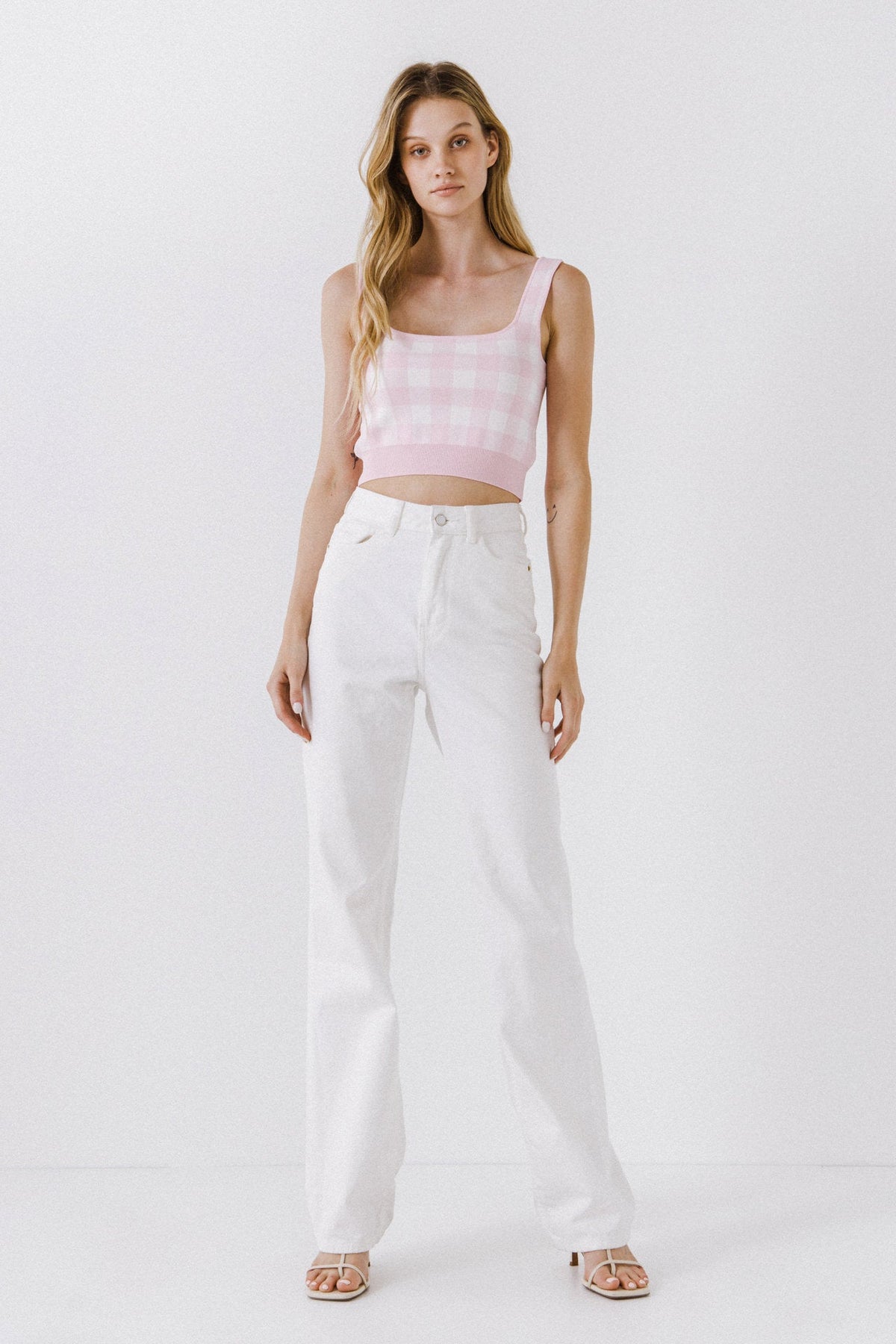 ENGLISH FACTORY - Women Knit Tank Top - TOPS available at Objectrare