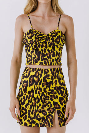 ENDLESS ROSE - Animal Print Tank Top - TOPS available at Objectrare
