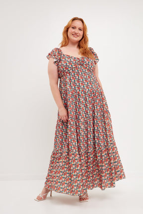 ENGLISH FACTORY - English Factory - Floral Tiered Maxi Dress - DRESSES available at Objectrare