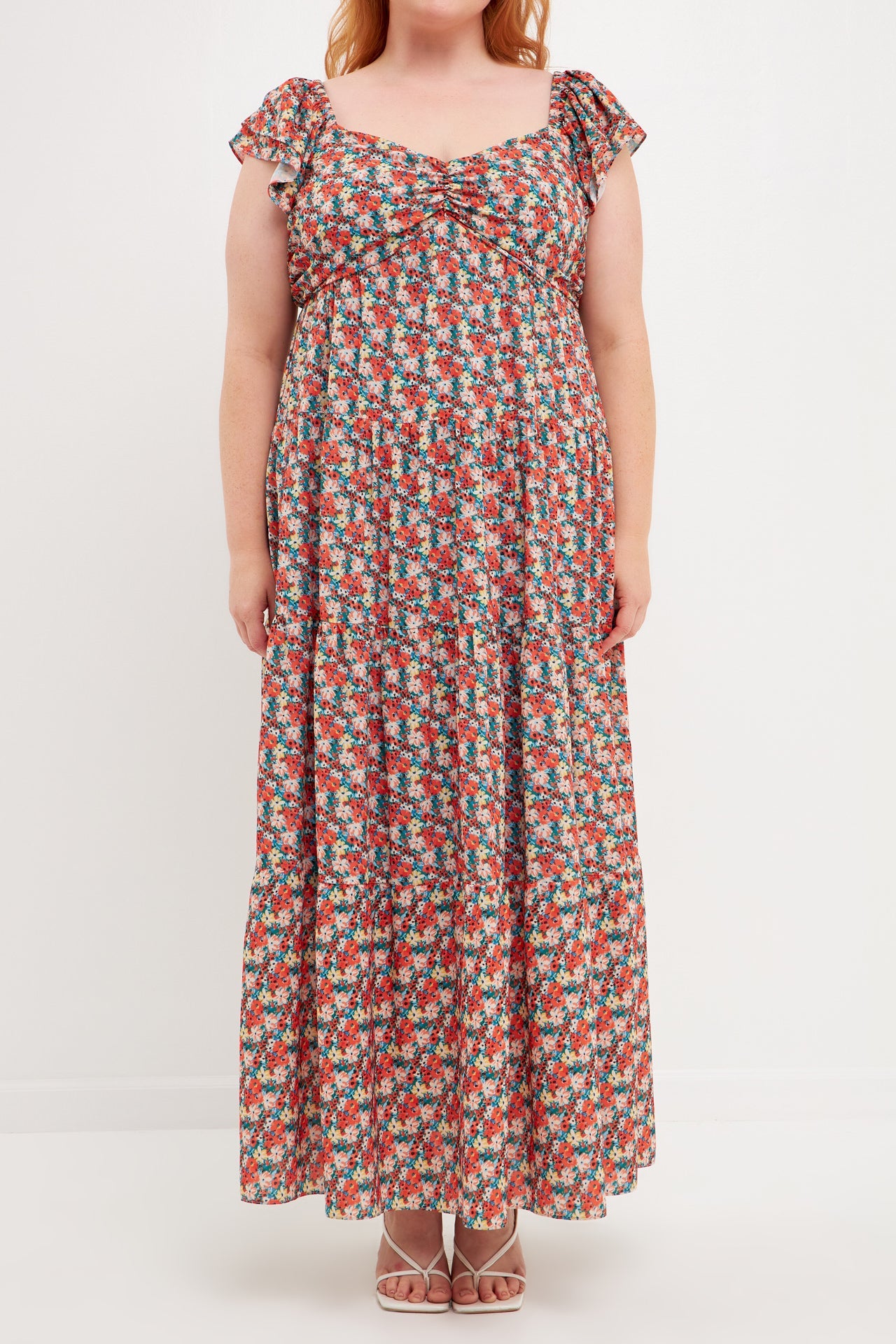 ENGLISH FACTORY - Floral Tiered Maxi Dress - DRESSES available at Objectrare