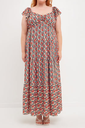 ENGLISH FACTORY - English Factory - Floral Tiered Maxi Dress - DRESSES available at Objectrare