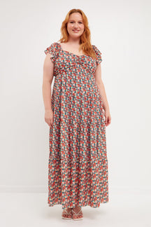 ENGLISH FACTORY - Floral Tiered Maxi Dress - DRESSES available at Objectrare