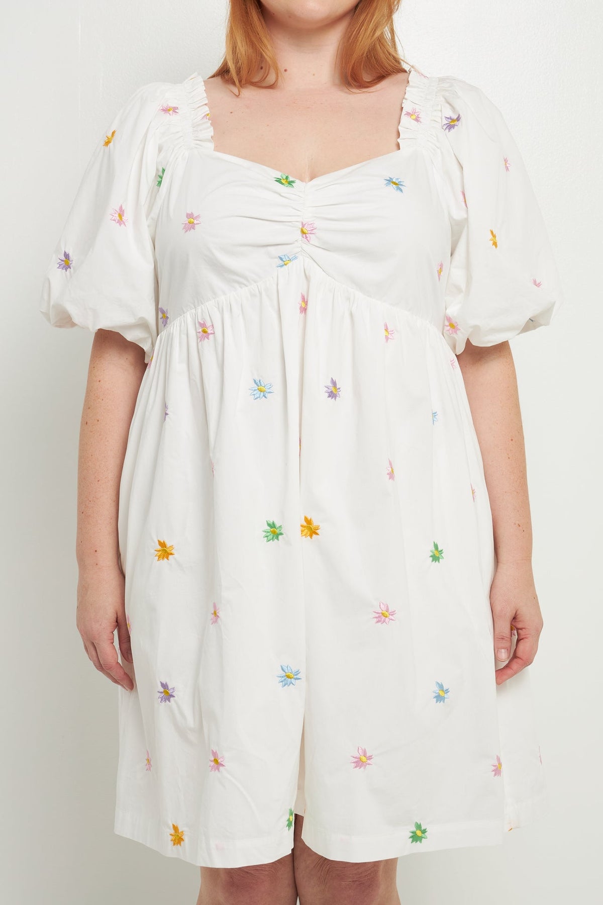 ENGLISH FACTORY - Floral Embroidery Babydoll Dress - DRESSES available at Objectrare