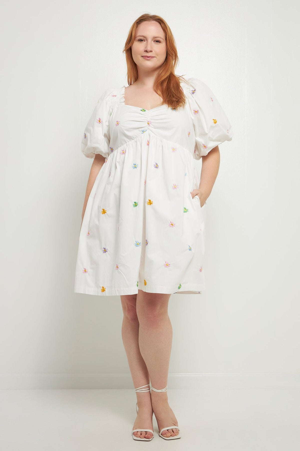 ENGLISH FACTORY - Floral Embroidery Babydoll Dress - DRESSES available at Objectrare