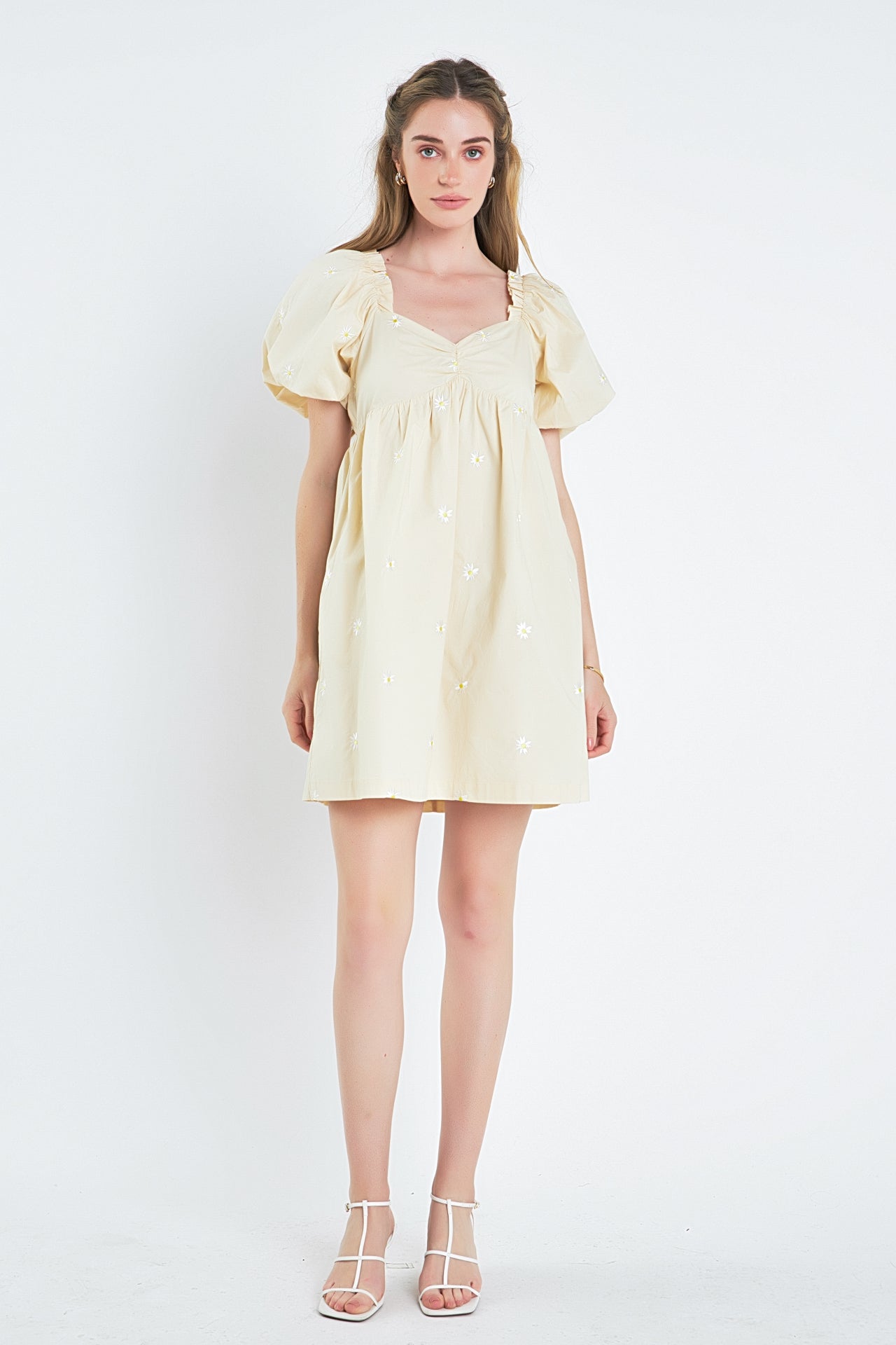 ENGLISH FACTORY - Floral Embroidery Babydoll Dress - DRESSES available at Objectrare