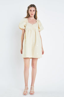 ENGLISH FACTORY - Floral Embroidery Babydoll Dress - DRESSES available at Objectrare