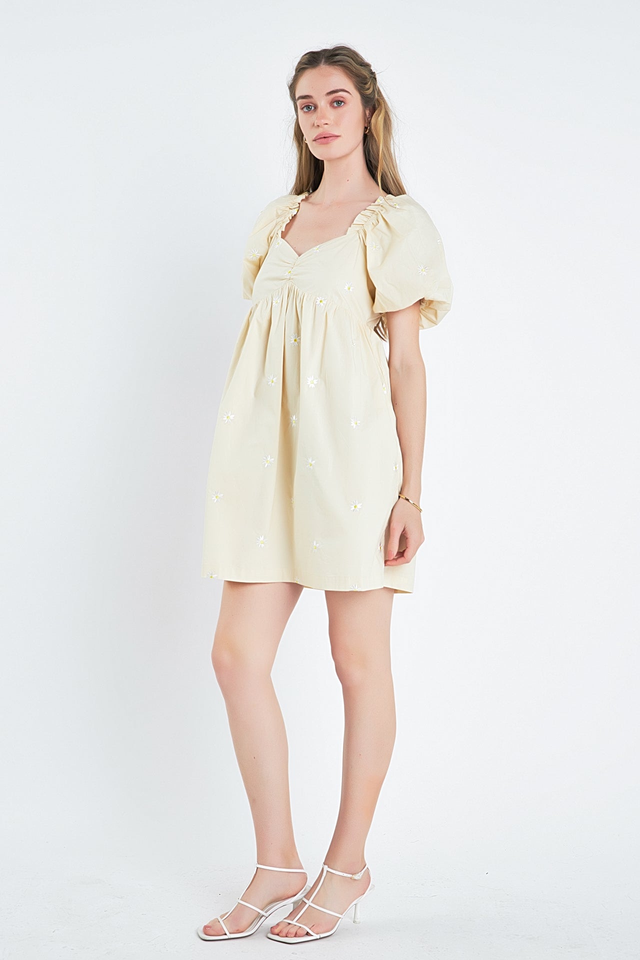 ENGLISH FACTORY - Floral Embroidery Babydoll Dress - DRESSES available at Objectrare