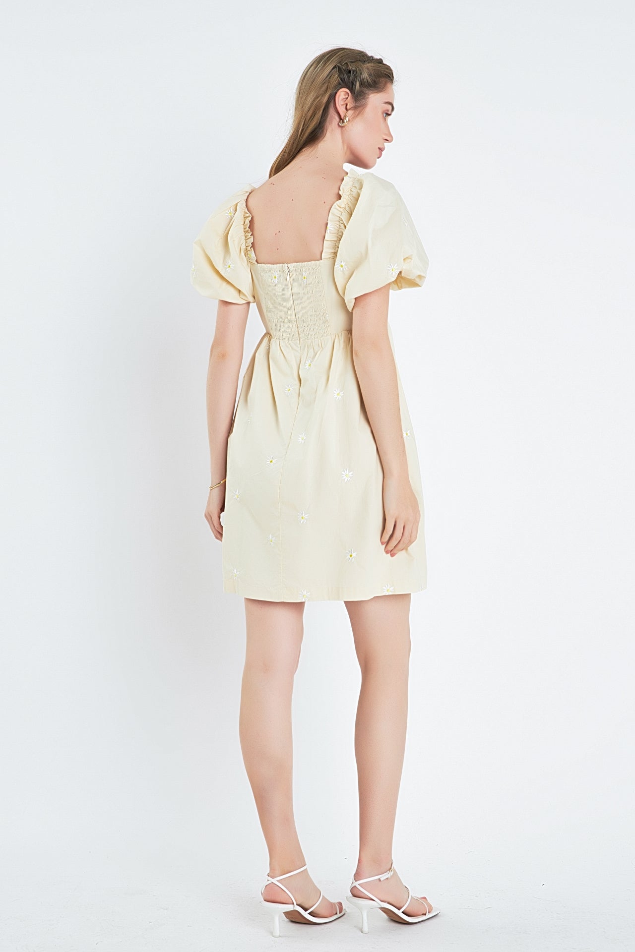 ENGLISH FACTORY - Floral Embroidery Babydoll Dress - DRESSES available at Objectrare