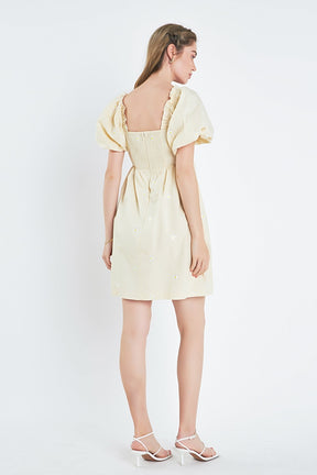 ENGLISH FACTORY - Floral Embroidery Babydoll Dress - DRESSES available at Objectrare