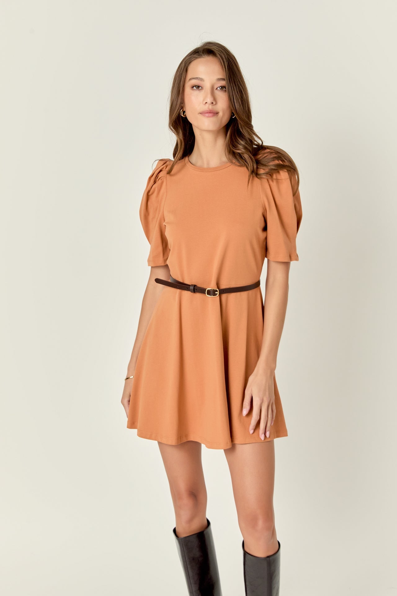 ENGLISH FACTORY - English Factory - Short Puff Sleeve Mini Dress - DRESSES available at Objectrare