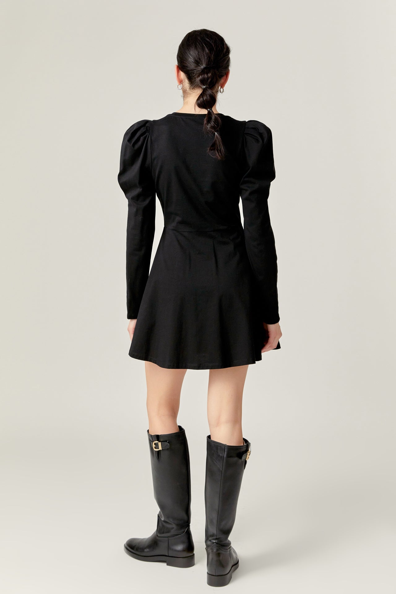 ENGLISH FACTORY - Long Puff Sleeve Mini Dress - DRESSES available at Objectrare