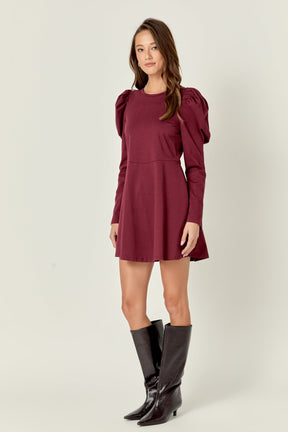 ENGLISH FACTORY - English Factory - Long Puff Sleeve Mini Dress - DRESSES available at Objectrare