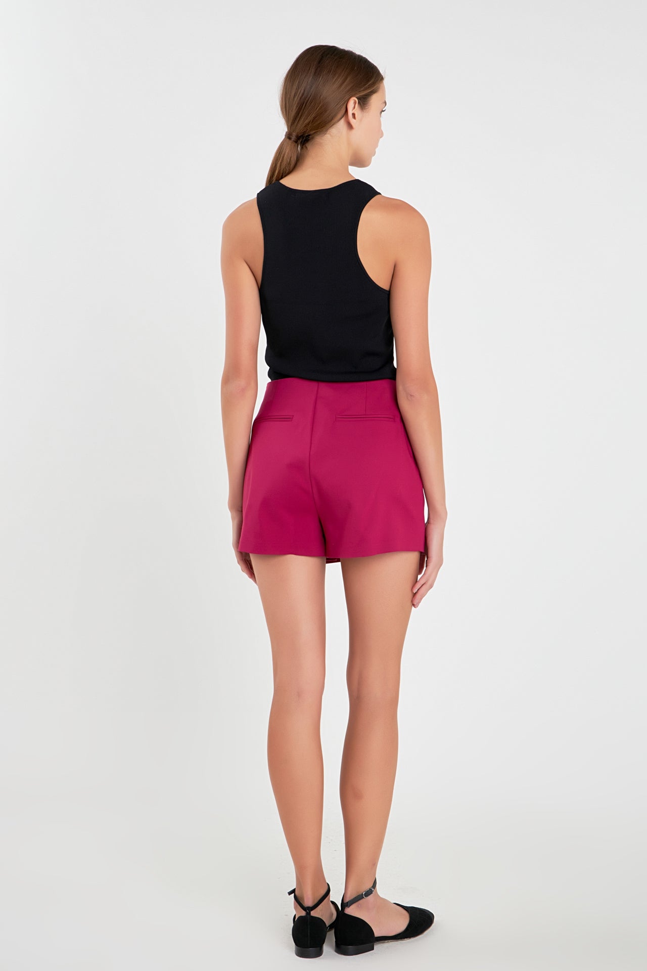 Slit Detail High-Waisted Skort
