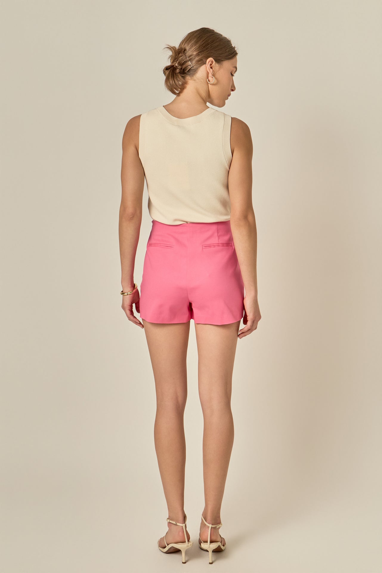ENGLISH FACTORY - Slit Detail High-Waisted Skort - SKORTS available at Objectrare