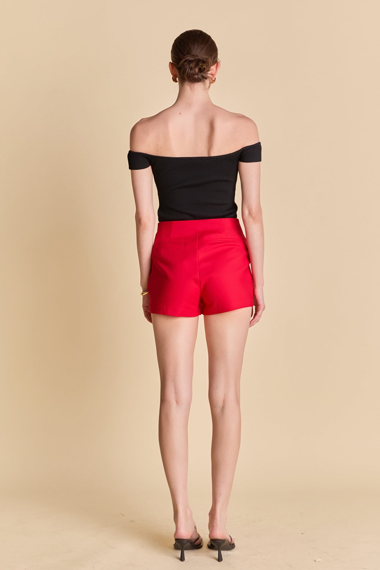 Slit Detail High-Waisted Skort