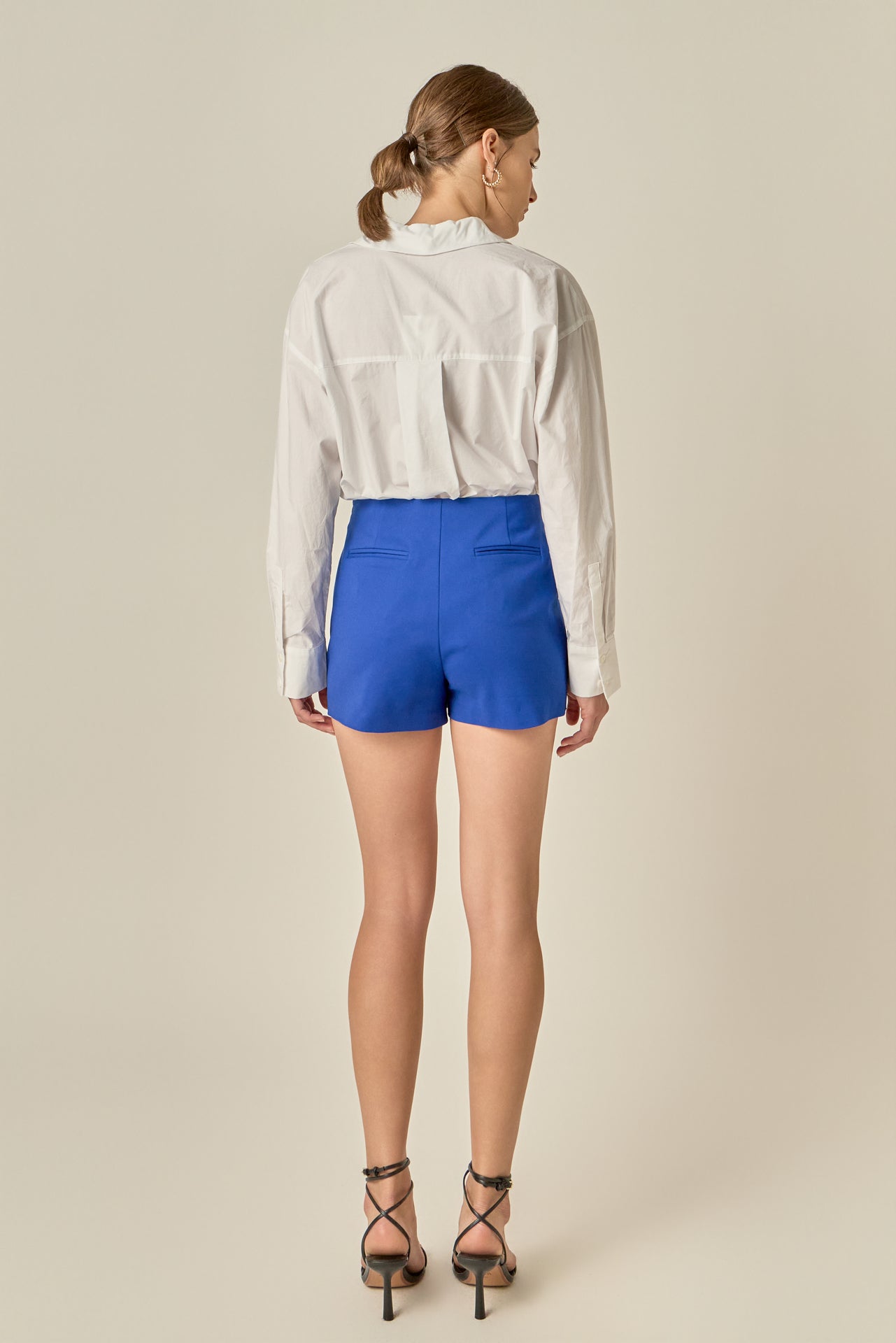 ENGLISH FACTORY - Slit Detail High-Waisted Skort - SKORTS available at Objectrare