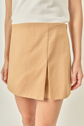 ENGLISH FACTORY - Slit Detail High-Waisted Skort - SKORTS available at Objectrare