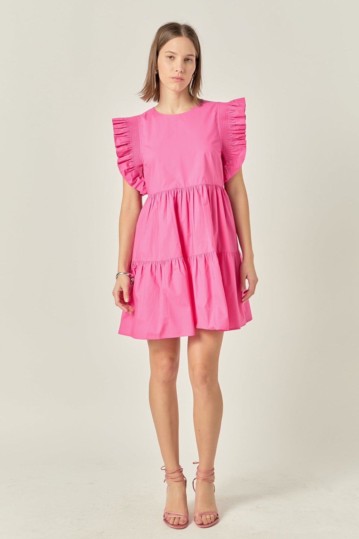 ENGLISH FACTORY - Ruffled Babydoll Mini Dress - DRESSES available at Objectrare