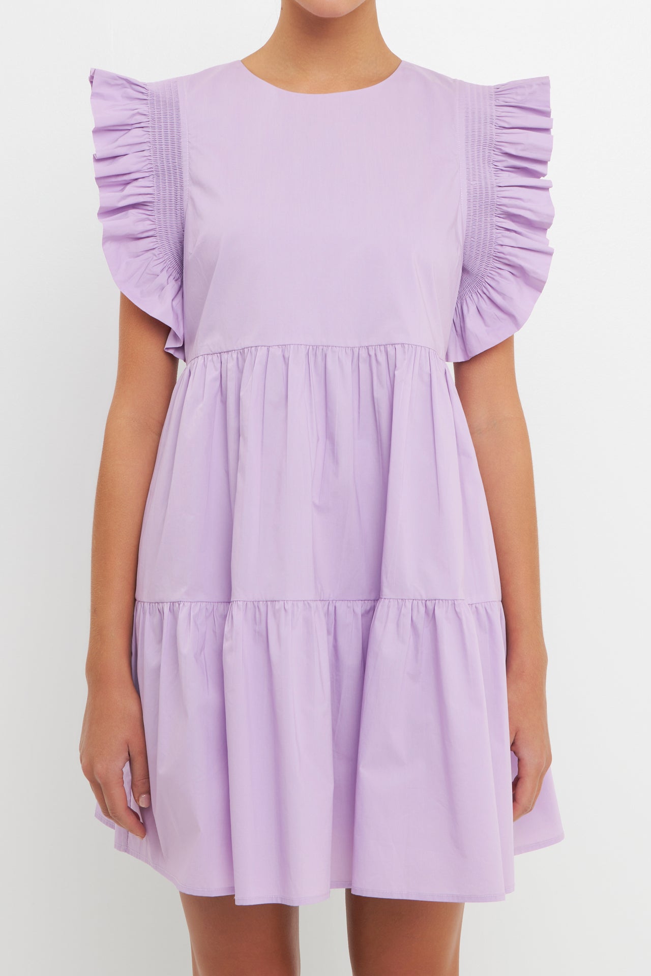 ENGLISH FACTORY - Ruffled Babydoll Mini Dress - DRESSES available at Objectrare