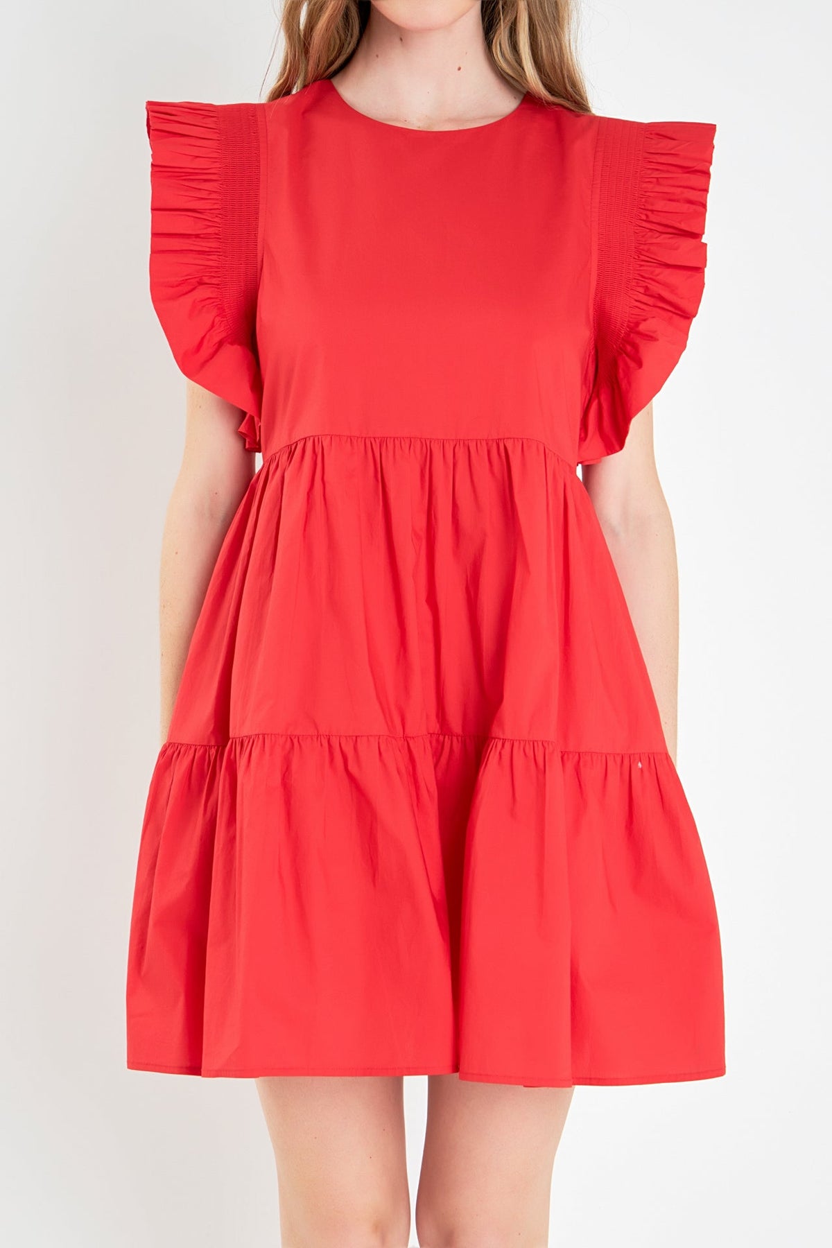 ENGLISH FACTORY - Ruffled Babydoll Mini Dress - DRESSES available at Objectrare