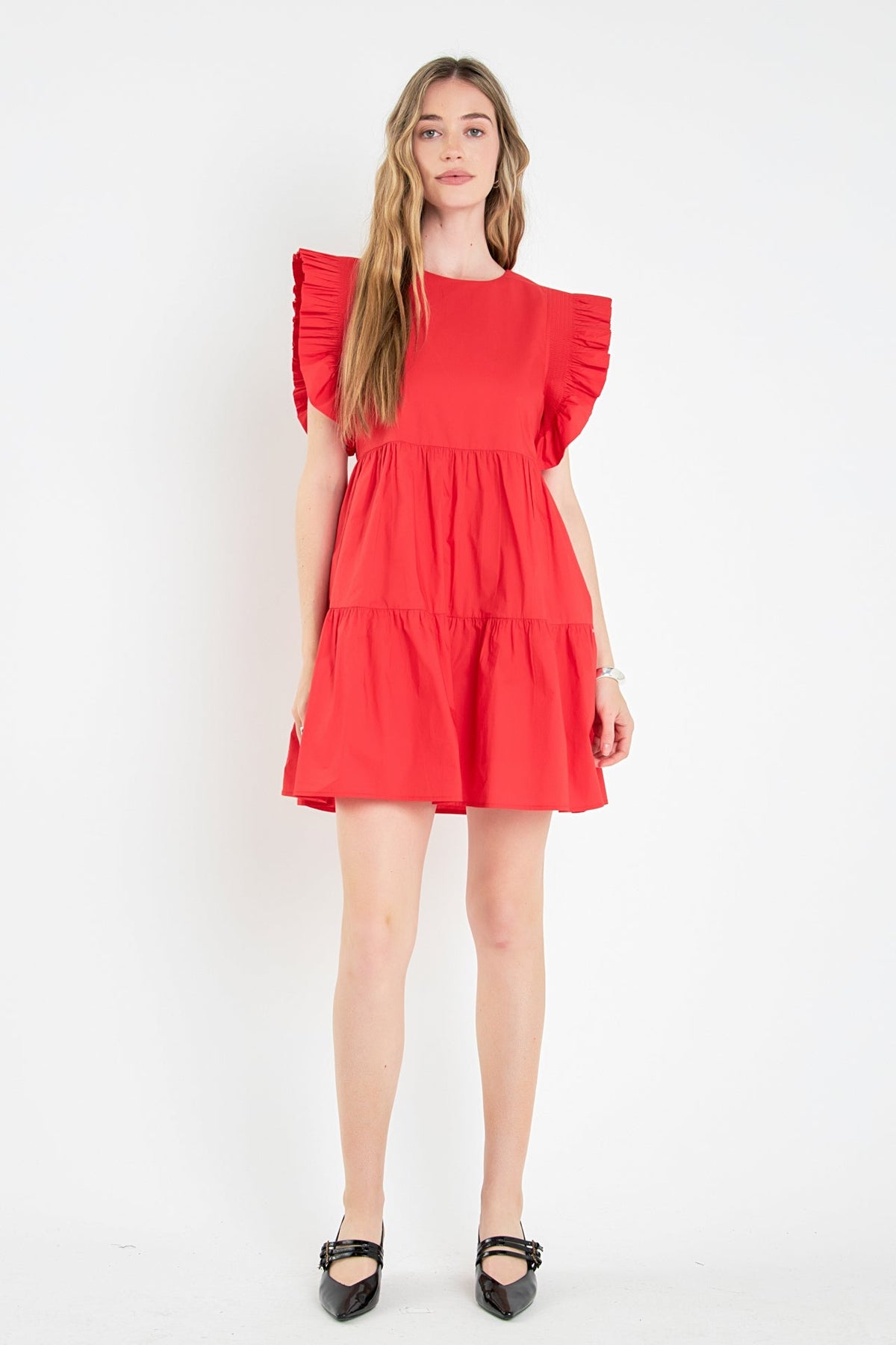 ENGLISH FACTORY - Ruffled Babydoll Mini Dress - DRESSES available at Objectrare